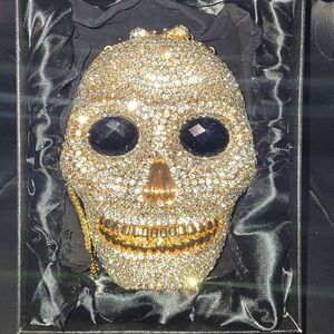 Sparkly Skull Clutch